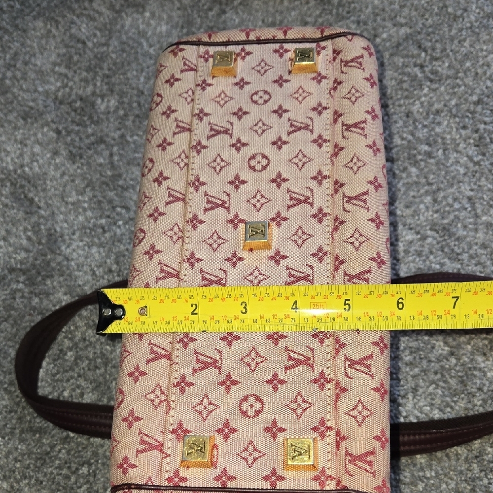 Louis Vuitton Burgandy and Red Monogram Shoulder Bag - Picture 15 of 15